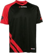 Patrick Victory Shirt Korte Mouw Heren - Zwart / Rood | Maat: XL