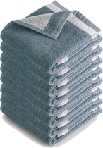 I2T Keukenset - 8x Keukendoek - Blauw