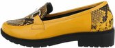 Loafers geel lak maat 38