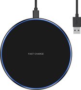 The Life Style Goods - Draadloze Oplader - Inclusief USB Kabel - Wireless Charger - 15W Fast Charger - Zwart