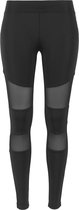 Urban Classics Kinder Legging -Kids 110- Tech Mesh Zwart