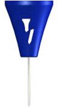 Broken Tee Caddy inclusief stalen pin - blauw