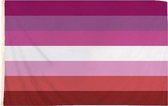 Lesbische Vlag - 90 x 150 cm - Gaypride - LGBT vlag - Rainbow Flag - Volledig Polyester