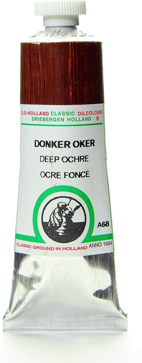 Old Holland Hoge Kwaliteit Olieverf 40 ml - Donkere Oker (A68)
