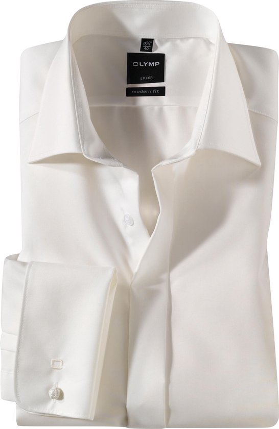 OLYMP - Luxor Sleeve 7 Trouwoverhemd Off White