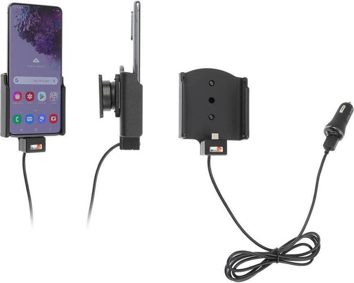 Brodit houder geschikt voor Samsung Galaxy S 20 Actieve houder met 12V USB plug