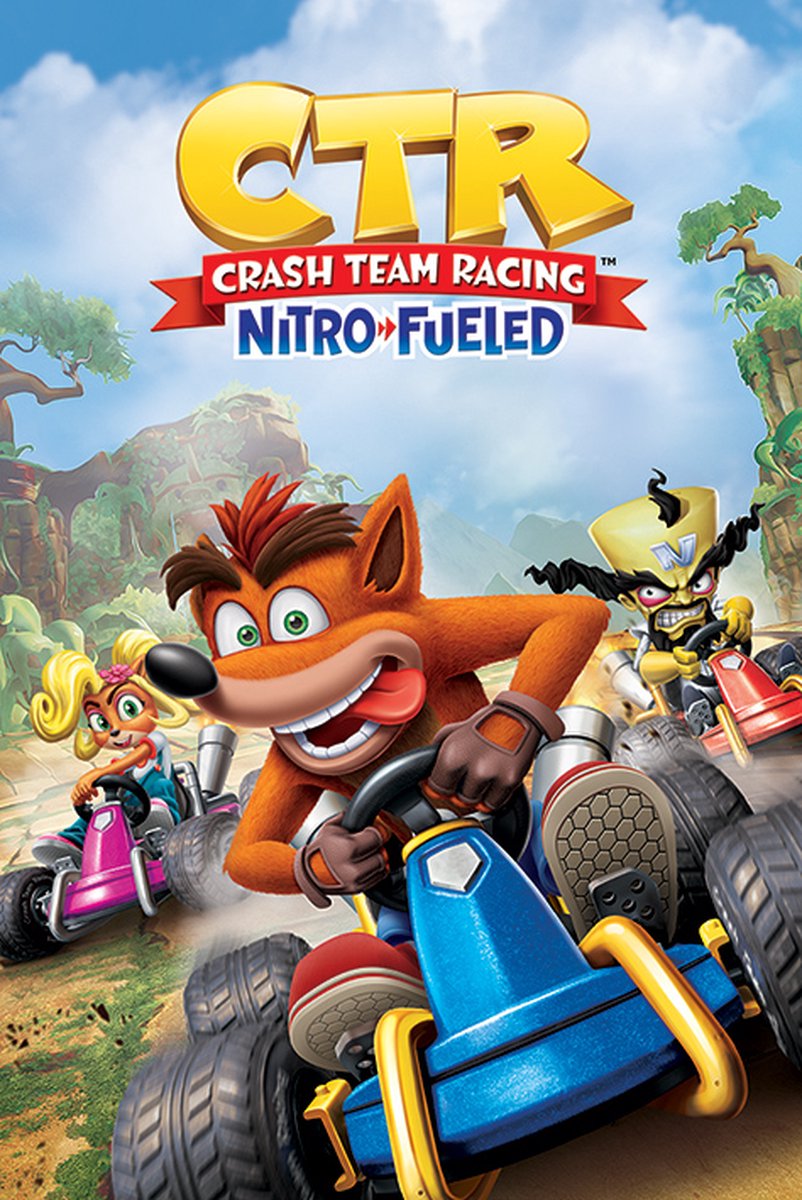 Crash Team Racing Race Poster 61x91.5cm
