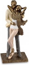 Femme - Homme - Statue - Amour - Or - 25cm - Couple