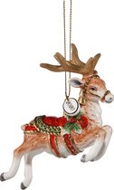 Goebel® - Fitz and Floyd | Kersthanger "Rendier" | Kerst ornament, Porselein, 10cm