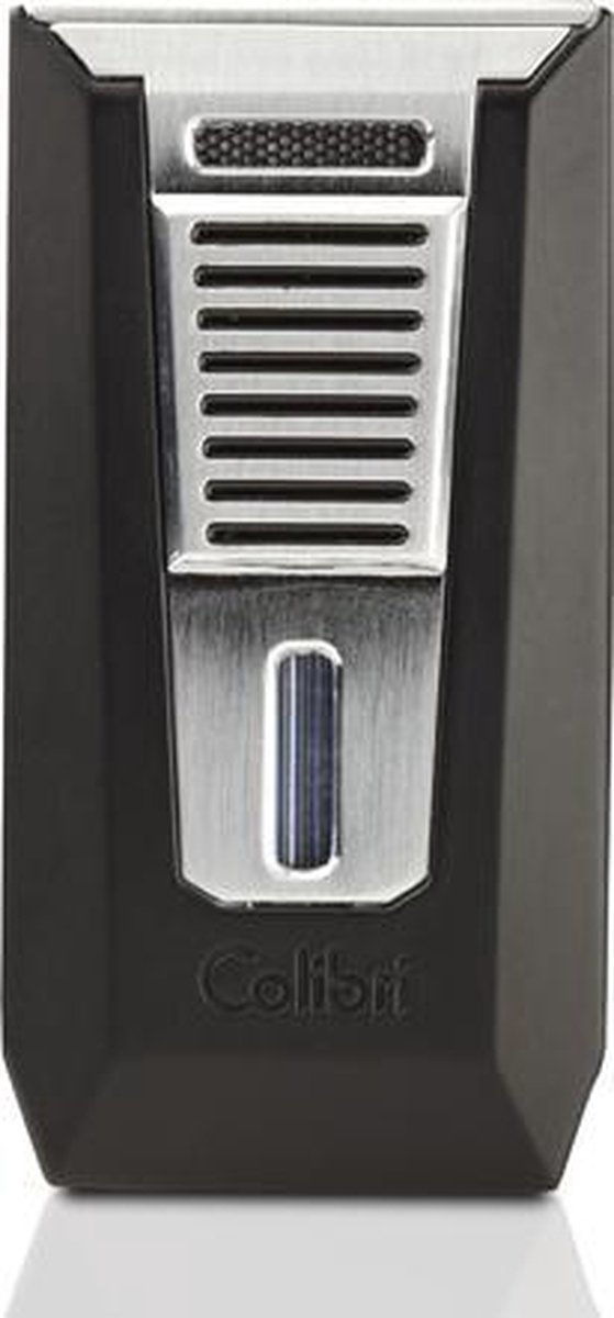 Goedkoopste Colibri aansteker Double Flame Slide Black/Chrome