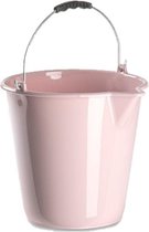 Kunststof emmer met schenktuit oud roze 12 liter - Emmers