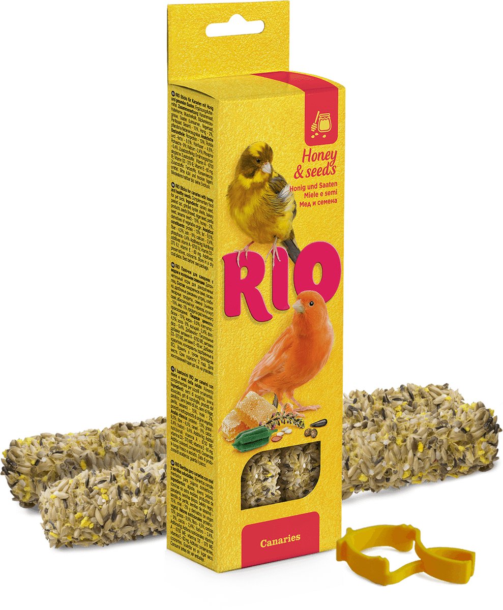 RIO Sticks voor kanaries met honing en zaden 2x40 gram