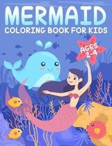 Mermaid Coloring Book for Kids Ages 2-4