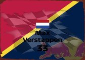 Max Verstappen &  Red Bull Racing- Formule 1 - metalen poster - bord - Redbull - Red bull - Redbull racing - Verstappen - formula 1 - F1 - F1 2021