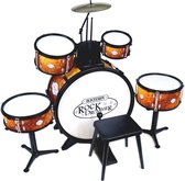 Bontempi Drumset Junior 70 X 40 X 80 Cm Wit/oranje 9-delig