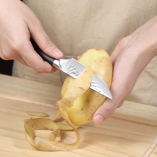 PAUDIN HP6 Couteau à Légumes Professionnel 9 cm - Couteau Japonais - Couteau à éplucher - Martelé