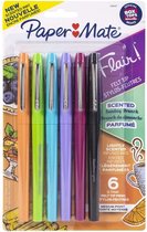 Paper Mate - Flair geurende pennen - 6 stuks - 0,7mm