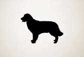 Silhouette hond - Golden Retriever - Golden retriever - L - 75x105cm - Zwart - wanddecoratie