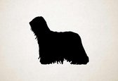 Silhouette hond - Komondor - Komondor - XS - 24x30cm - Zwart - wanddecoratie