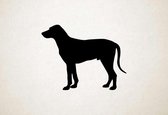 Silhouette hond - Billy - L - 75x97cm - Zwart - wanddecoratie