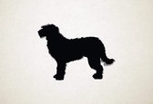 Silhouette hond - Bosnian Coarse-haired Hound 2 - Bosnische ruwharige hond 2 - XS - 22x30cm - Zwart - wanddecoratie