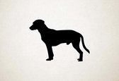 Silhouette hond - Istrian Shorthaired Hound - Istrische kortharige hond - XS - 21x30cm - Zwart - wanddecoratie