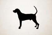 Silhouette hond - Redbone Coonhound - S - 45x51cm - Zwart - wanddecoratie