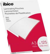 Ibico Lamineerhoezen - voor A3 Documenten - 2 x 125 Micron -  100 stuks - Mat