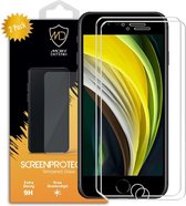 2-Pack Apple iPhone SE (2020/2022) / iPhone 8 / iPhone 7 Screenprotectors - MobyDefend Case-Friendly Gehard Glas Screensavers - Screen Protectors - Glasplaatjes Geschikt Voor: Appl