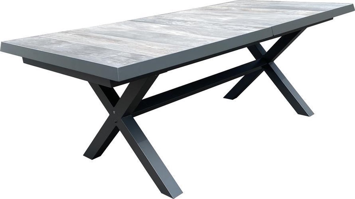 Ottowa uitschuifbare tuintafel 205-265 x 100 cm.