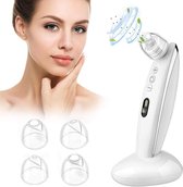 Blackhead Remover Vacuum – Mee Eters Verwijderen – Apparaat Puisten Verwijderaar met 4  Opzetstukken en 6 Zuigkrachten