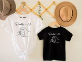 Lykke Daddy and Me T-shirt| Vaderdag Cadeautje| Kraamcadeau |Matching Shirt| Maat T-shirt M | Maat Todler 7-8 Jaar
