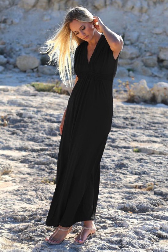 Mode Jurken Maxi-jurken Miss Sixty Maxi-jurk zwart elegant 