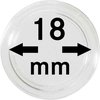 Afbeelding van het spelletje Lindner Hartberger muntcapsules Ø 18 mm (10x) voor penningen tokens capsules muntcapsule