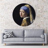 Artcoustiq - Muurcirkel - Johanes Vermeer meisje met de parel - 60ø cm