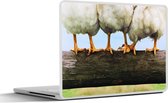 Laptop sticker - 15.6 inch - Foto kippenpoten afdruk - 36x27,5cm - Laptopstickers - Laptop skin - Cover
