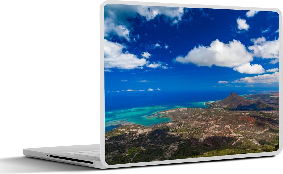 Afbeelding van product SleevesAndCases  Laptop sticker - 10.1 inch - Een luchtfoto op de Indische Oceaan bij Blue Bay