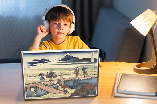 Autocollant pour ordinateur portable - 10,1 pouces - Nakahara dans la province de Sagami - Peinture de Katsushika Hokusai