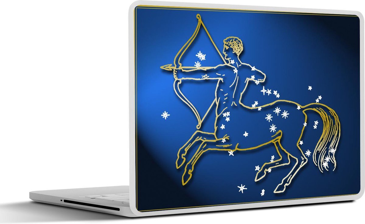 Afbeelding van product SleevesAndCases  Laptop sticker - 14 inch - Sterrenbeeld - Boogschutter - Sterren