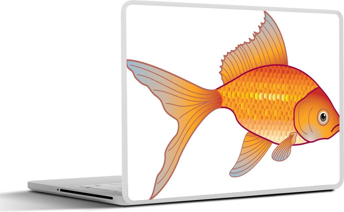 Afbeelding van product SleevesAndCases  Laptop sticker - 13.3 inch - een goudvis