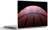 Laptop sticker - 11.6 inch - Een Basketbal op een zwarte achtergrond - 30x21cm - Laptopstickers - Laptop skin - Cover