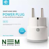 Slimme stekker/ Smart Plug / Google Home, Amazon Alexa en Tuya compatible / 16 A / Max 3680 Watt / Bediening via mobiele app