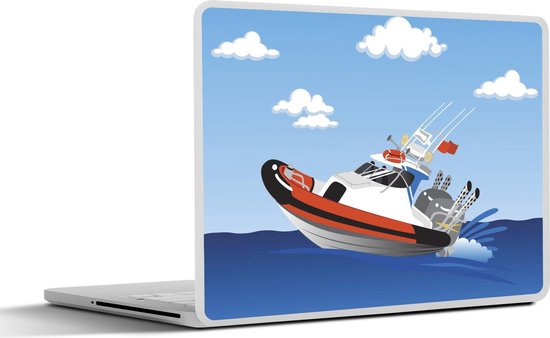 Autocollant Décoratif Pour PC Portable 13.3" à 15.6" - Motif Fleurs Tropicales, Vinyle Haute Adhérence
