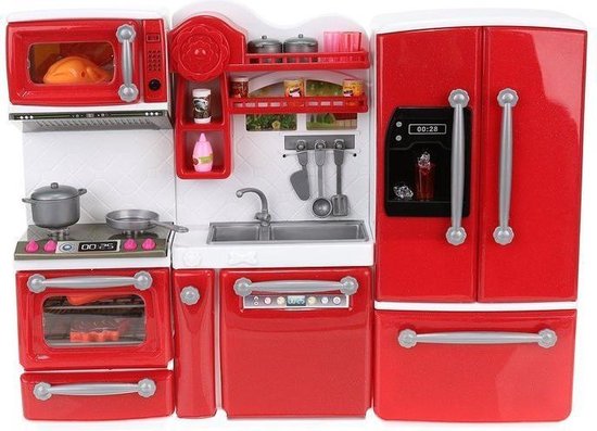 lezing verontschuldiging wildernis Complete keuken voor bijv. barbie met 47 accessoires | bol.com