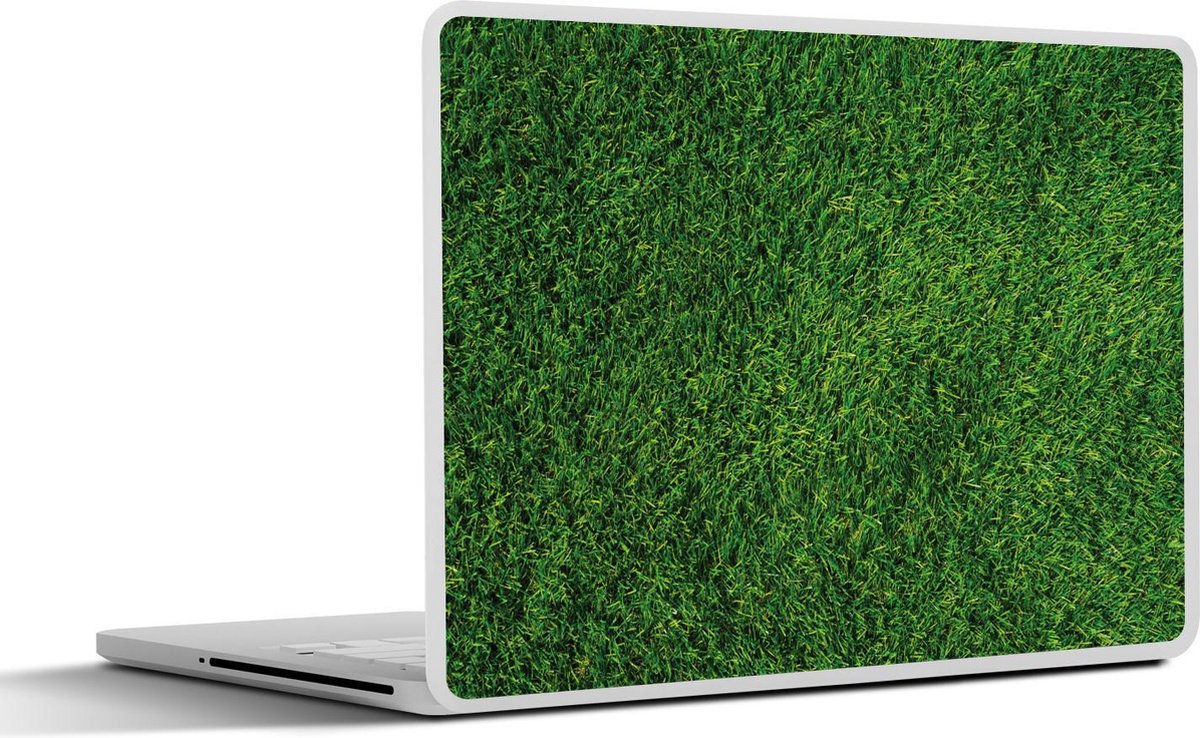 Laptop sticker - 12.3 inch - Bovenaanzicht van gras - 30x22cm - Laptopstickers - Laptop skin - Cover