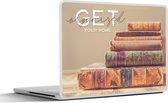 Laptop sticker - 14 inch - Spreuken - 'Get your home organized' - Quotes - 32x5x23x5cm - Laptopstickers - Laptop skin - Cover