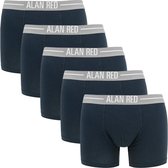 Alan Red lasting giftbox 5P boxers blauw - L