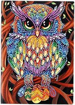Diamond painting notitieboekje - Uil 2