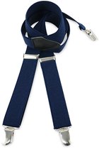 We Love Ties - Bretels - Kinderbretels uni marineblauw - marineblauw