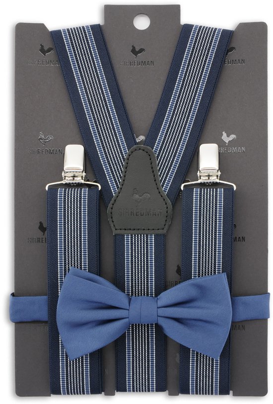 Sir Redman bretelles combi pack James Wyatt bleu, bleu / blanc